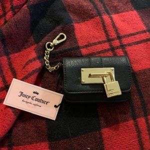 Juicy Couture black mini-wallet, style "Hangoff"